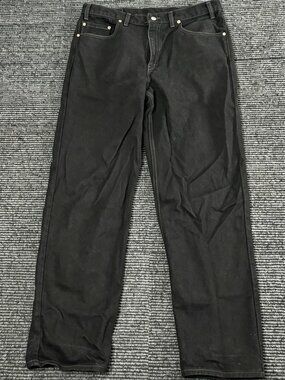 Vintage Levis Jeans Men 36x32 Black 550 Tapered Denim Made In USA Y2K 2002